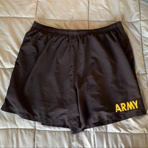 Large Army PT Shorts